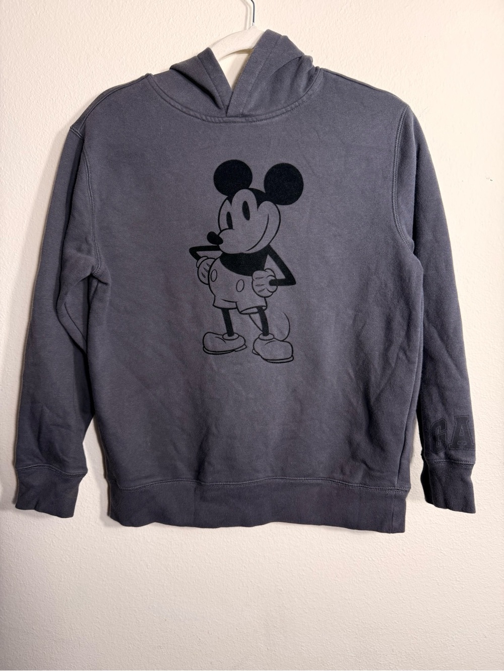 GAP Kids Disney Charcoal Gray Mickey Crewneck Sweater XL